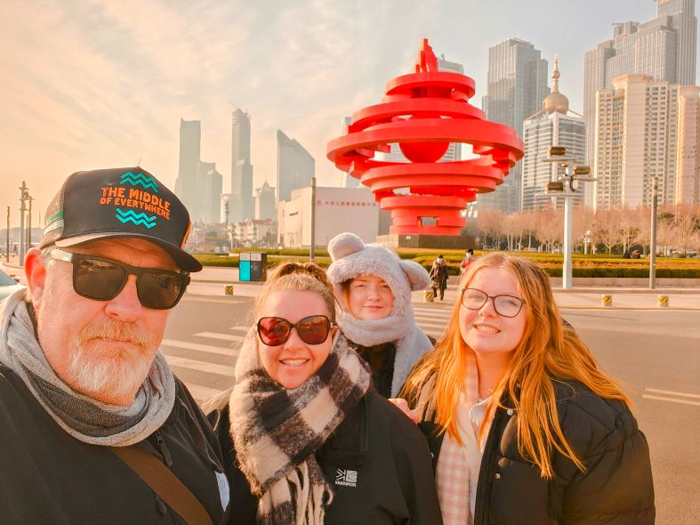 the wyld family in Qingdao