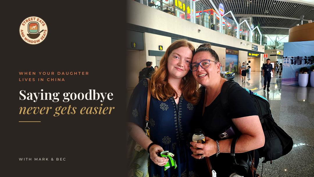 bec and willow at Qingdao international airport