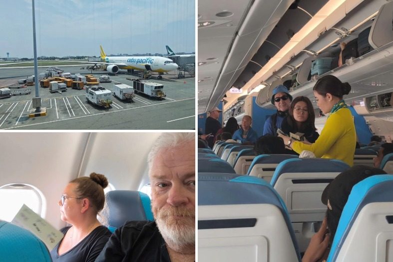 Cebu Pacific A330neo economy cabin at Manila Airport