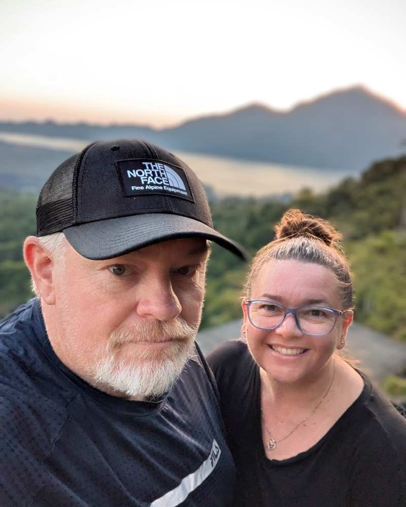 Mark and Bec travelling together