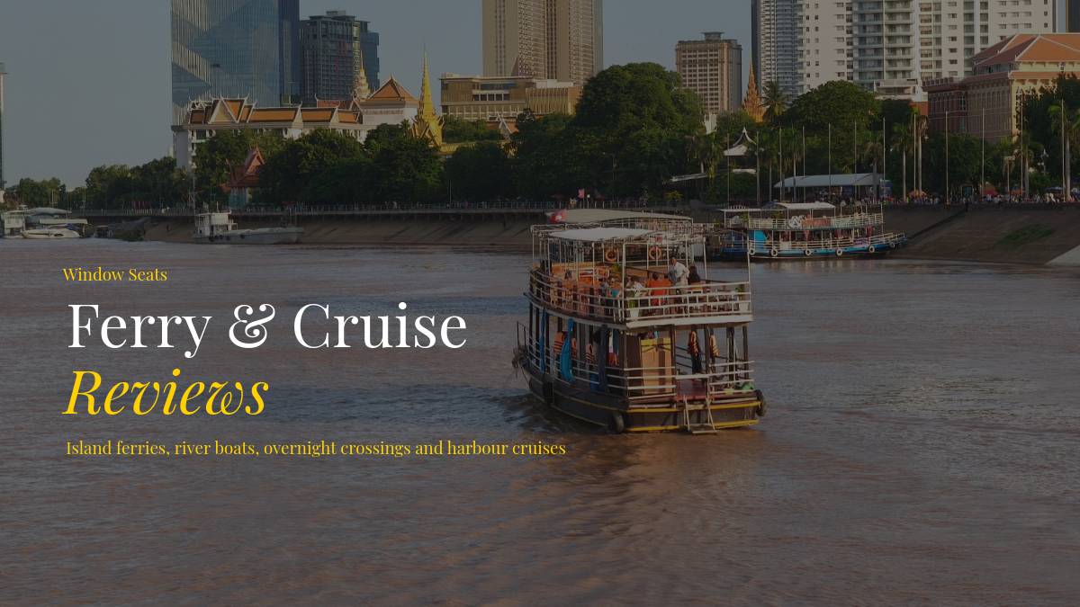 a riverboat on the mekong river in Phnom Penh cambodia
