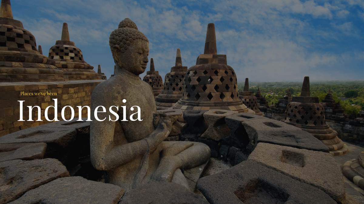 temples at Borobudur in Indonesia