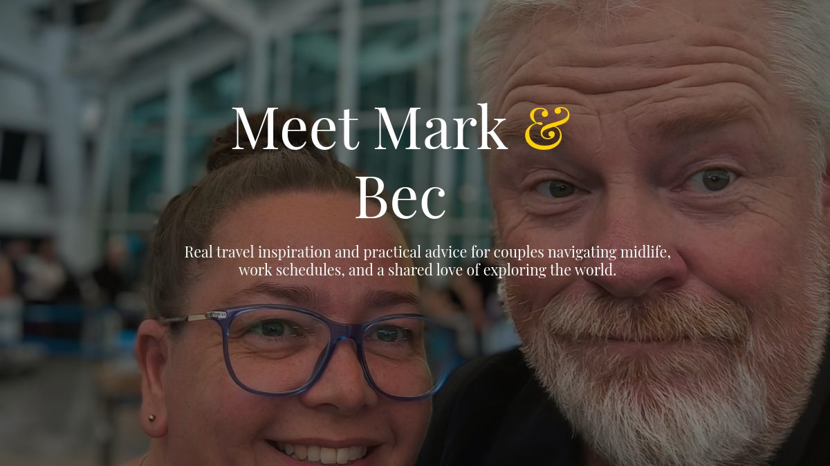 Mark and Bec from Street eats and Window Seats at Bali airport
