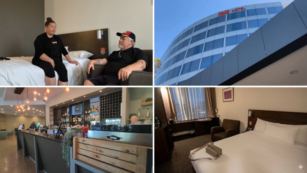 Interior of a Queen Room at Ibis Glen Waverley hotel showing a clean comfortable room for couples visiting Melbourne