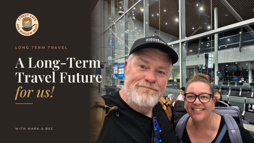 mark and bec at Kuala Lumpur airport