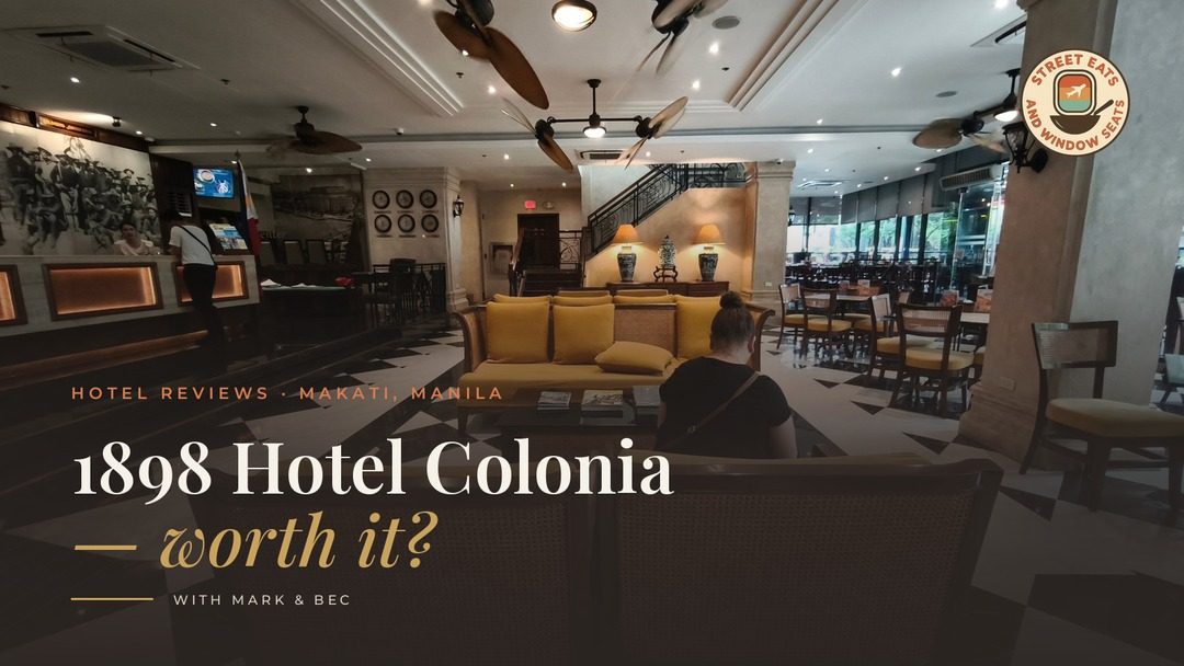 cover image showing the lobby of hotel 1898 colonia in manila